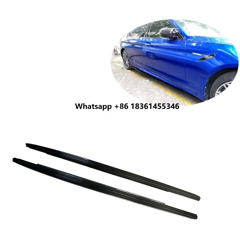 

For F90 M5 G30 G31 G38 M Tech M Sport 2017 2018 MP Style Carbon Fiber Side Skirts