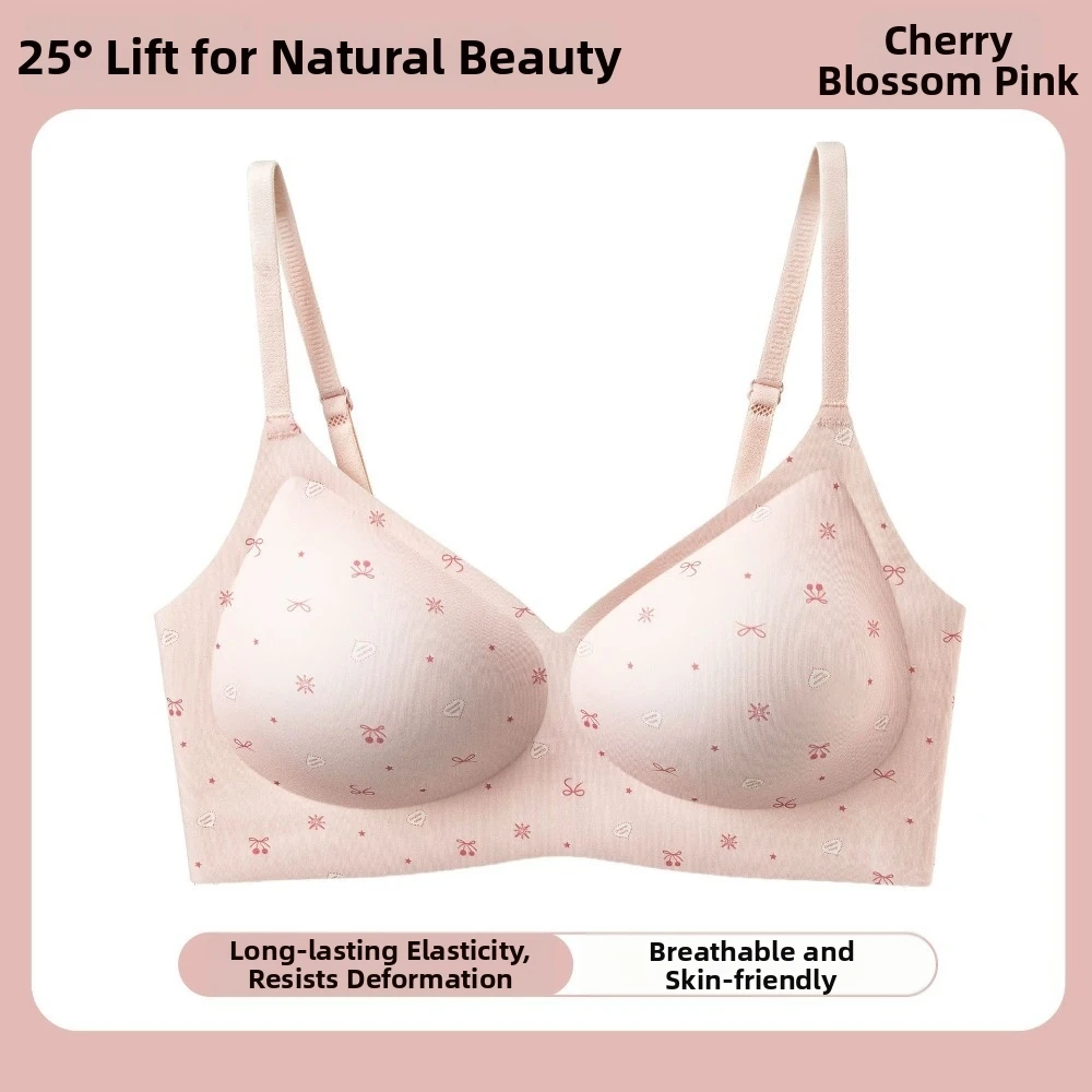 Thin Wireless Deep V Bra Close-fitting Anti-sagging Brassiere for Women Gathered Breasts Adjustable Seamless Bras Girls Women