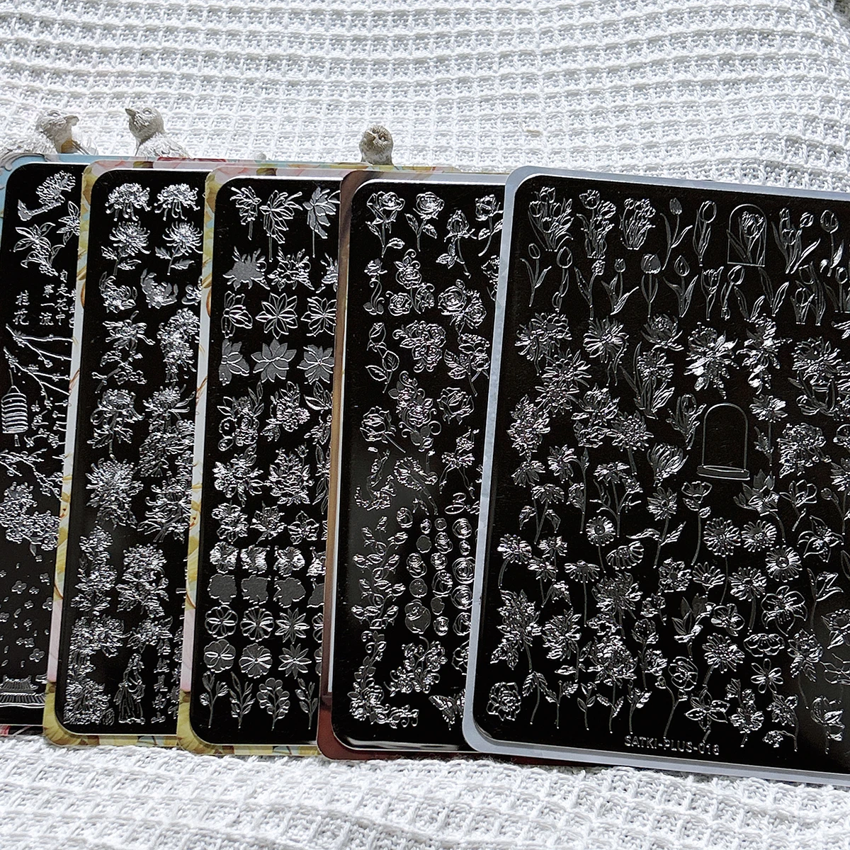 Nail Art-stempelplaat, stempelbare stalen plaat voor beginners, geen handschildering nodig, nageldecoratiesjabloon, veelbelovende wolken, wolkenpatronen, snelle nagelkunst, nieuwe proberen, nieuwe methode, snelle schoonheidverbetering stempelplaat