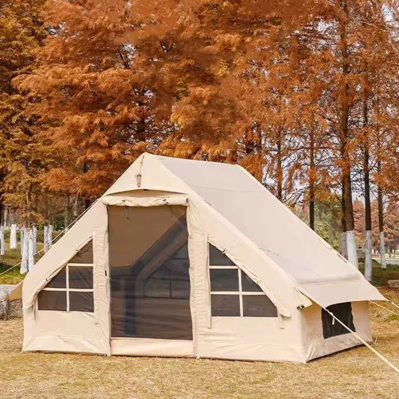 House Cabin Large  Cheap 4 Seasons Dome Glamping Tents Camping Inflatable   Outdoor Air Tent