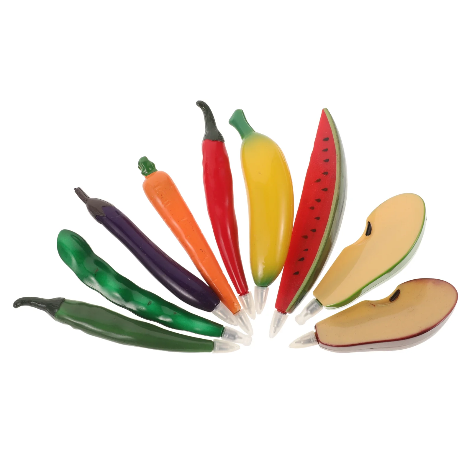 

9 Pcs Vegetable Magnet Fruit Ballpoint Pen Party Gifts Vegetable-shaped Pens Nurse