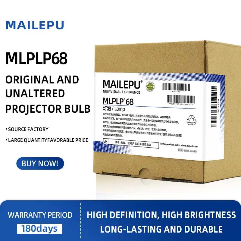 

Лампа для проектора v13h010l68 для Epson ELPLP68 PowerLite Home Cinema 3020 3010 3020e 3010e, сменная лампа-бюджетка для проектора