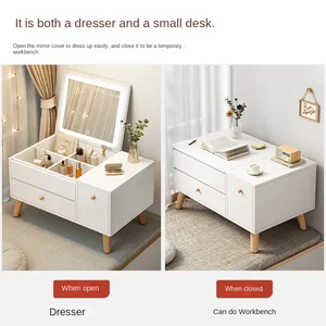 Fenster Tidy Tisch, Schrank in einem Raum, kleiner, moderner und einfacher Make -up -Tisch, Zuhause und Lager 6 Hauptverkaufstabelle zum Nachdenken - №3