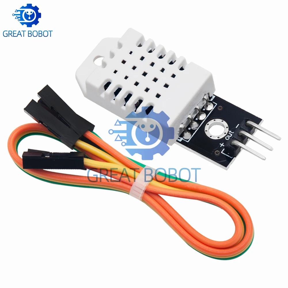 BS 1PCS High-Precision AM2302/DHT22 Sensor Module: Digital Temperature & Humidity Detector for Arduino Uno R3