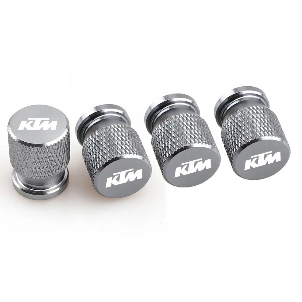 4pcs Motorcycle Tire Valve Air Port Stem Cap Cover Aluminum for KTM RC8 Duke 200 250 390 690 790 890 990 ADV Accessories