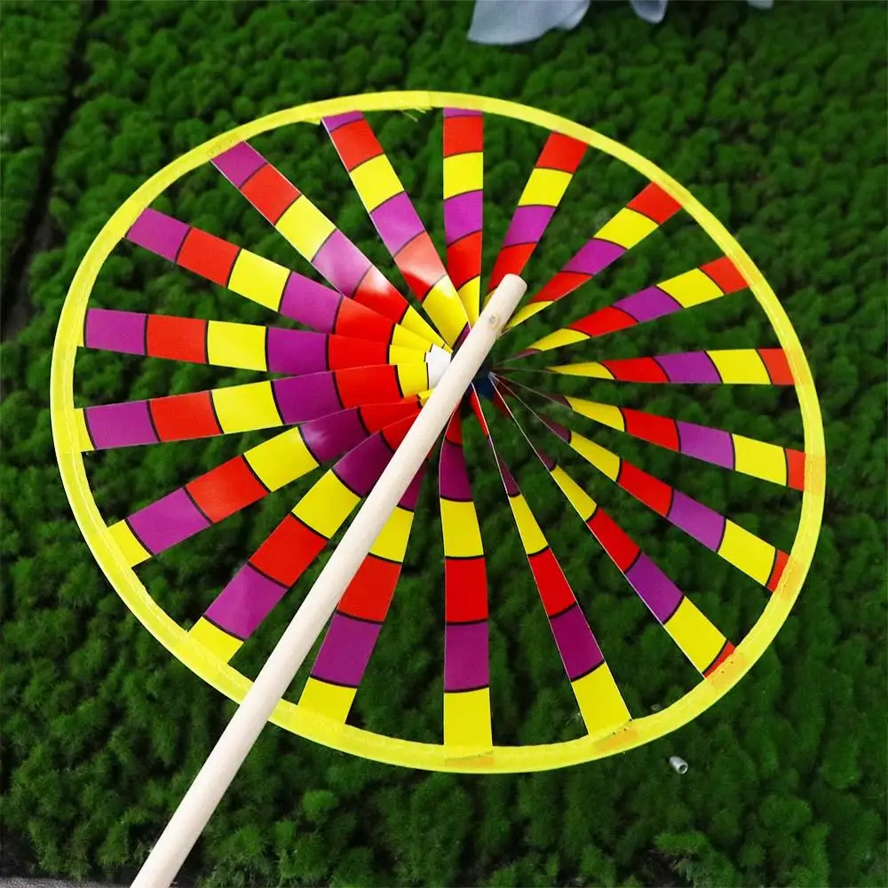 Colorful Interest Garden Decoration Outdoors  For  Single Layer Windmill Windmill Toys Rotating Toys Wind Spinner