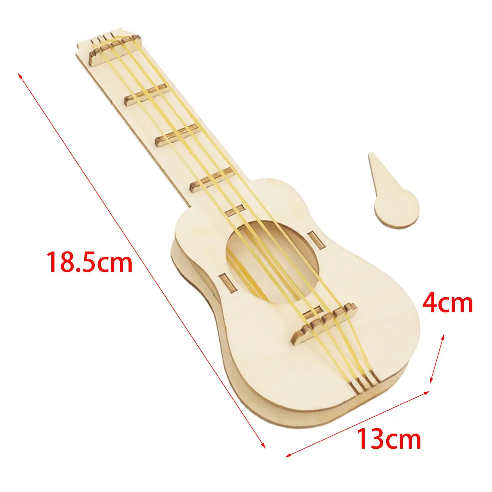 Kit de rompecabezas de guitarra de madera, accesorios de instrumentos musicales, manualidades hechas a mano