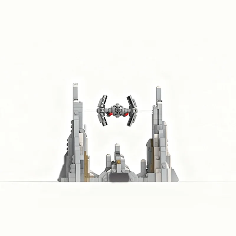 1531PCS MOC Space Battle Micro Diorama Andor Season 2 Episode 1 Chasing Model Technology DIY Assembly Building Blocks Gift Home