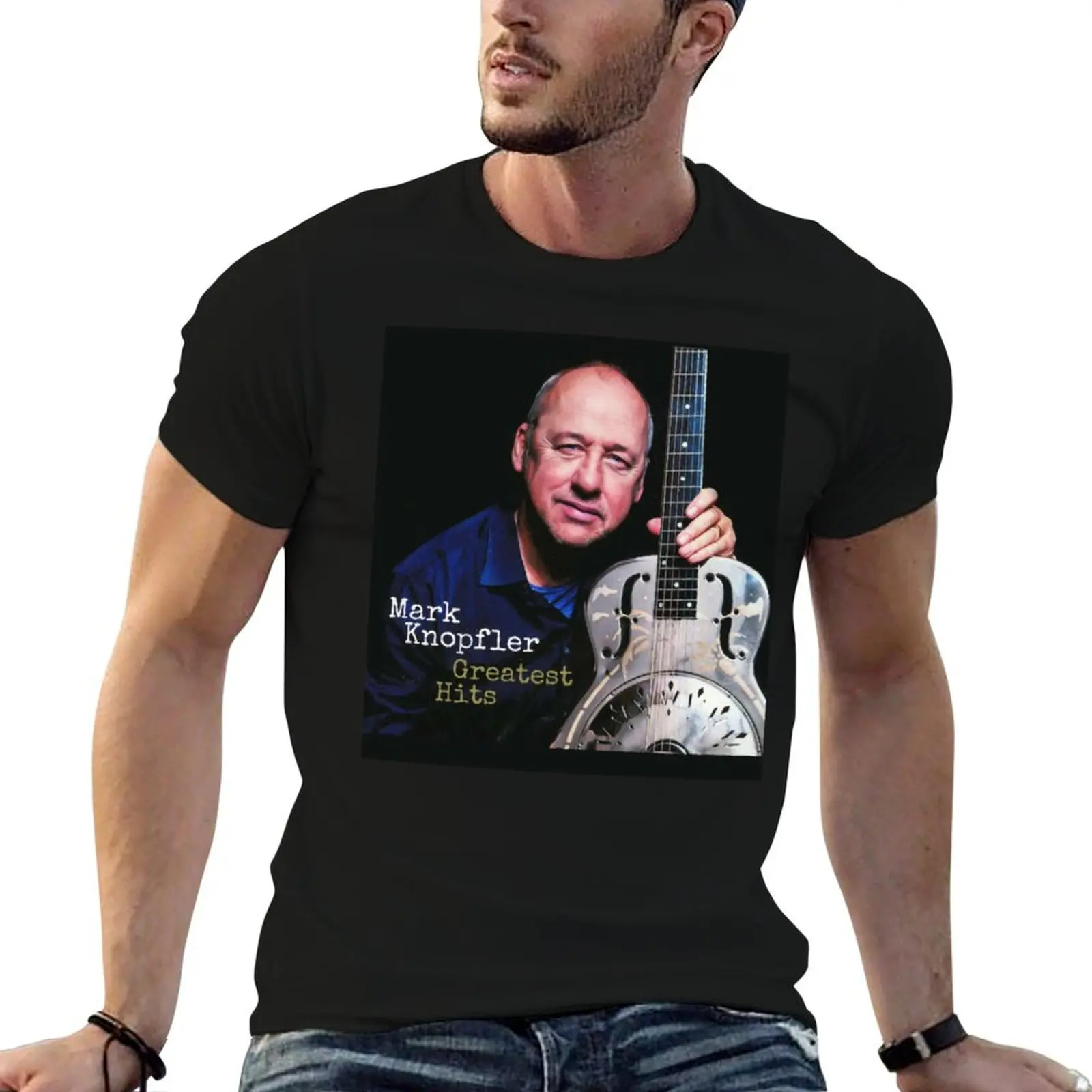 

Mark Knopfler Guitars T-Shirt anime t shirts for man cotton t shirts high quality T-Shirt