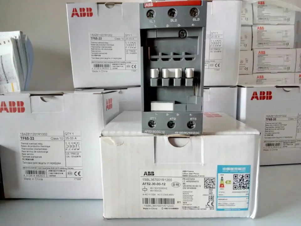 [New Original Genuine] ABB Contactor, AF52-30-00-12 * 48-130V DC AC Shared