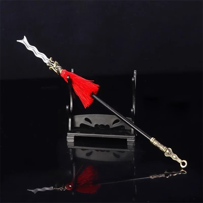 1/6 22CM Soldier Miniature Cold Weapons Zhang Fei Zhangba Snake Spear Model Fit 12'' Action Figure In Stock