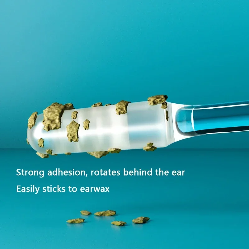 24 teile/schachtel Einweg Klebrige Ohr Tupfer Pick Wiederverwendbare Ohr Reiniger Weiche Ohr Wachs Entfernung Werkzeug Ohrenschmalz Entferner Für Älteste Erwachsene Kind