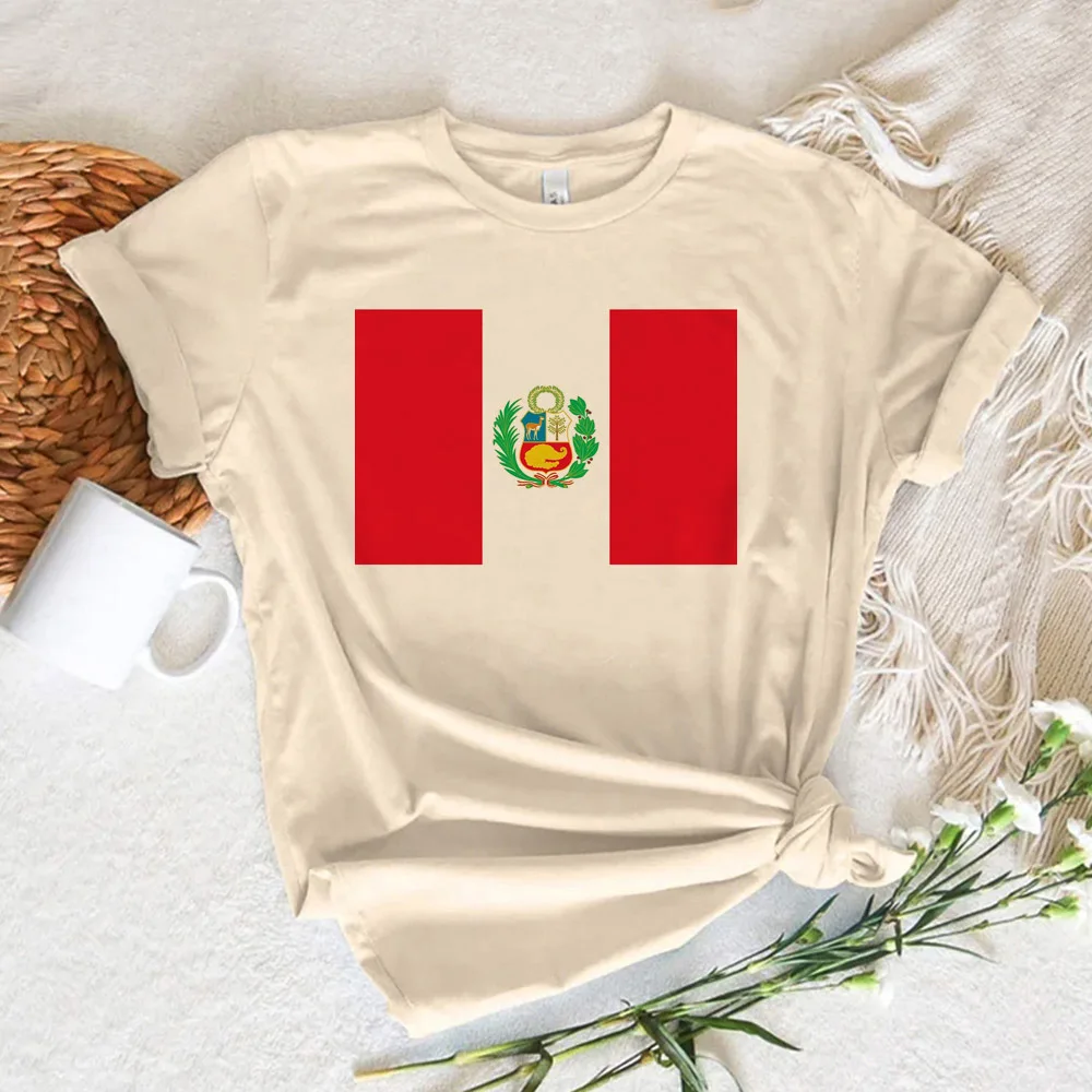 Peru top women Japanese graphic streetwear tshirt female y2k manga comic clothes