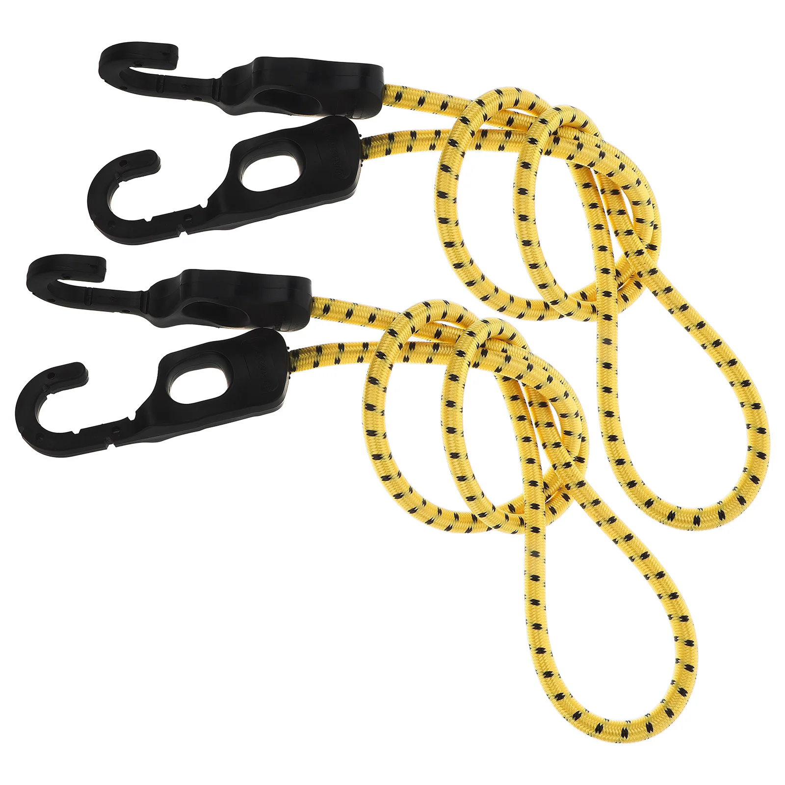 

2Pcs Elastic Cargo Straps Adjustable Bungee Cord Luggage Fixing Tie Downs Bike Motorcycle 1M Hooks Durability Practical