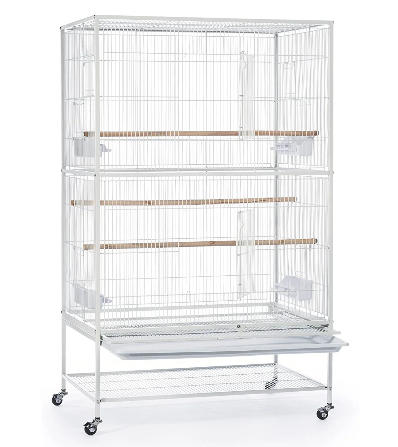 Custom Metal Fabrication Service Stainless Steel Birdcage 75cm Frame Macaw Large Birds Cage with Dividers