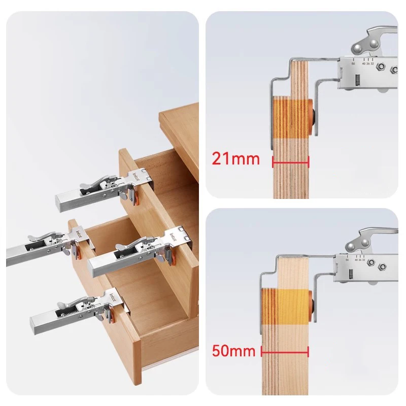 Fast Press Drawer Clamp, Panel Adjustable Telescopic Woodworking Special Installation Panel Auxiliary Fixed Clamp Holder view 3