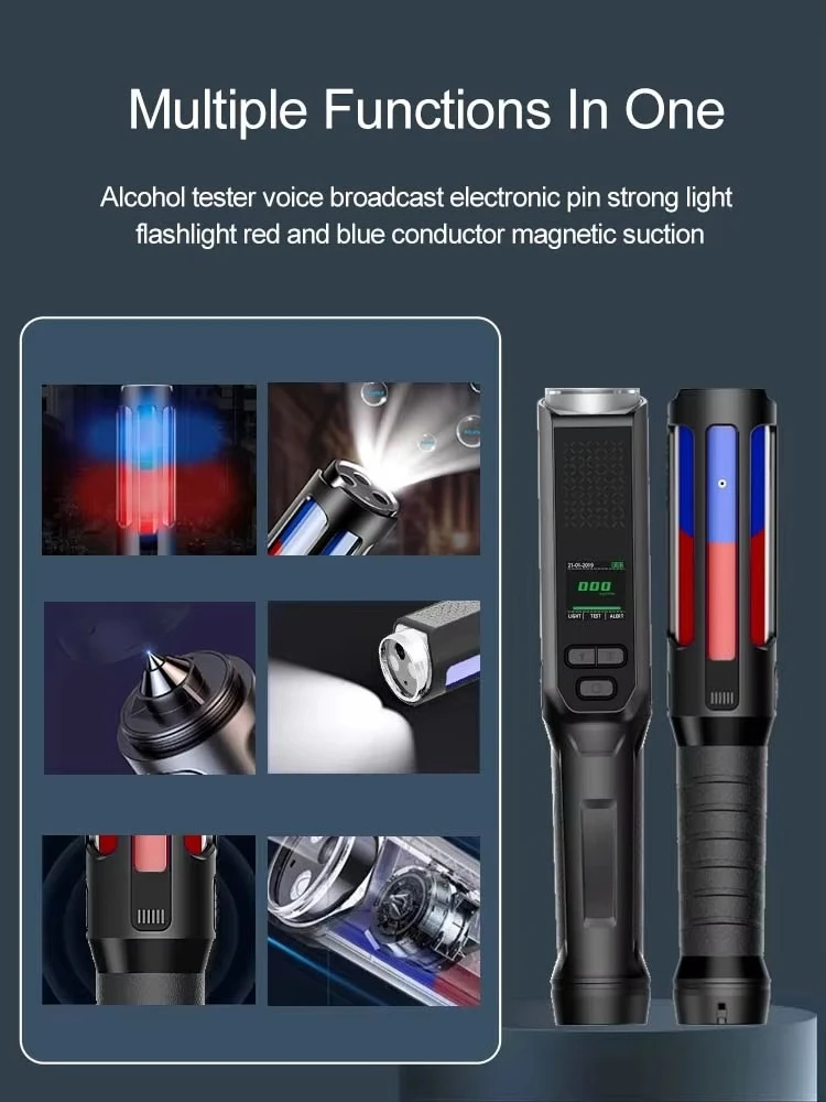 Best Accuracy Fuel Cell Type Blow Alcohol Tester Quick Alco Digital Breathalyzer Alcohol Detector Breath Alcohol Tester