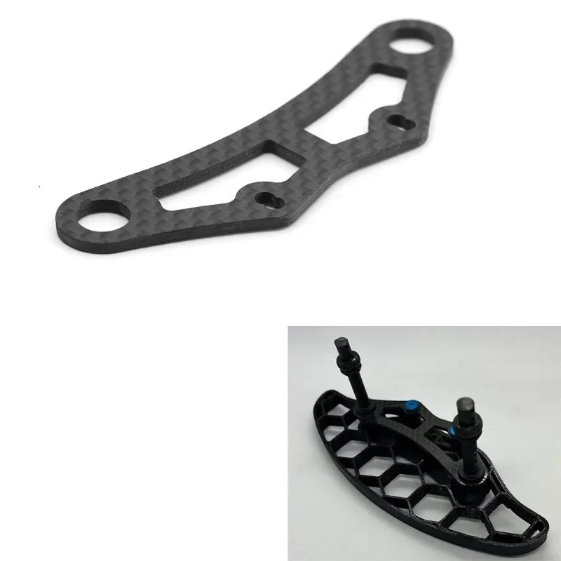 Koolstofvezel voorbumper steunplaat voor Tamiya TA08 RC auto upgrade onderdelen accessoires