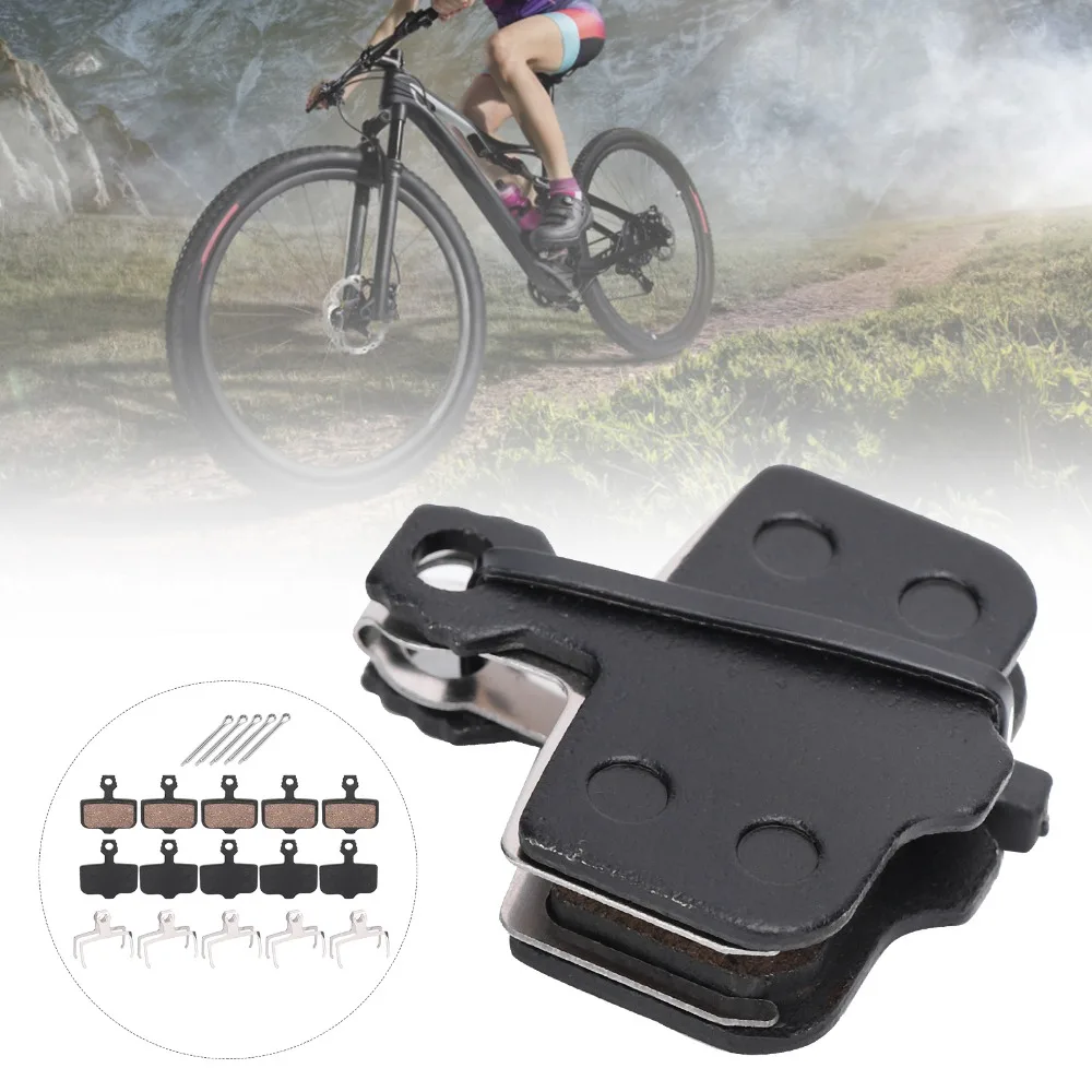 

5 Pairs Resin Semimetal Disc Brake Pads Black 30mm Brake Pad Set Lightweight Easy To Install Electromobile Brake Pads