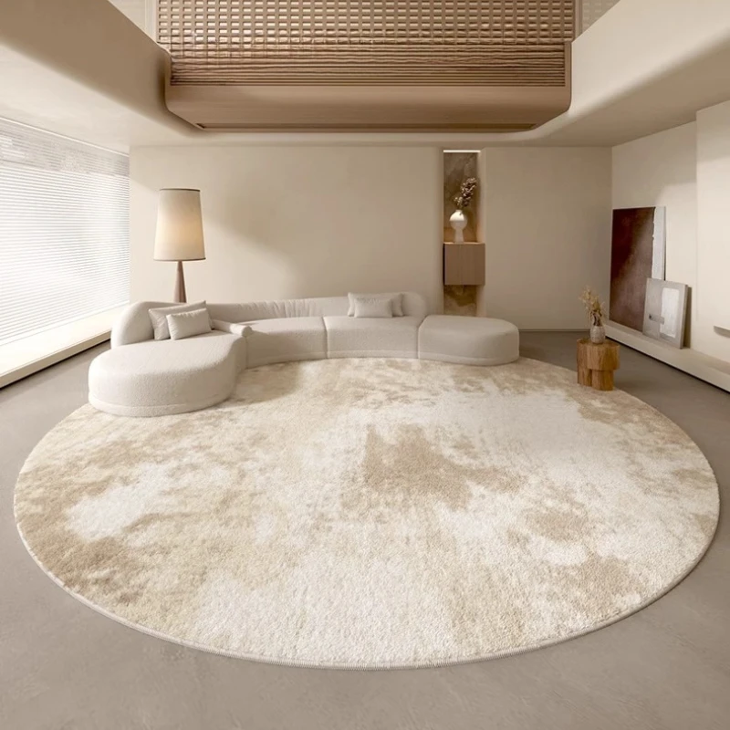 Luxury White Minimalism Large Living Room Carpet Light Luxury Beige Decoration Bedroom Carpet Soft Lounge Rug Washable Floor Mat
