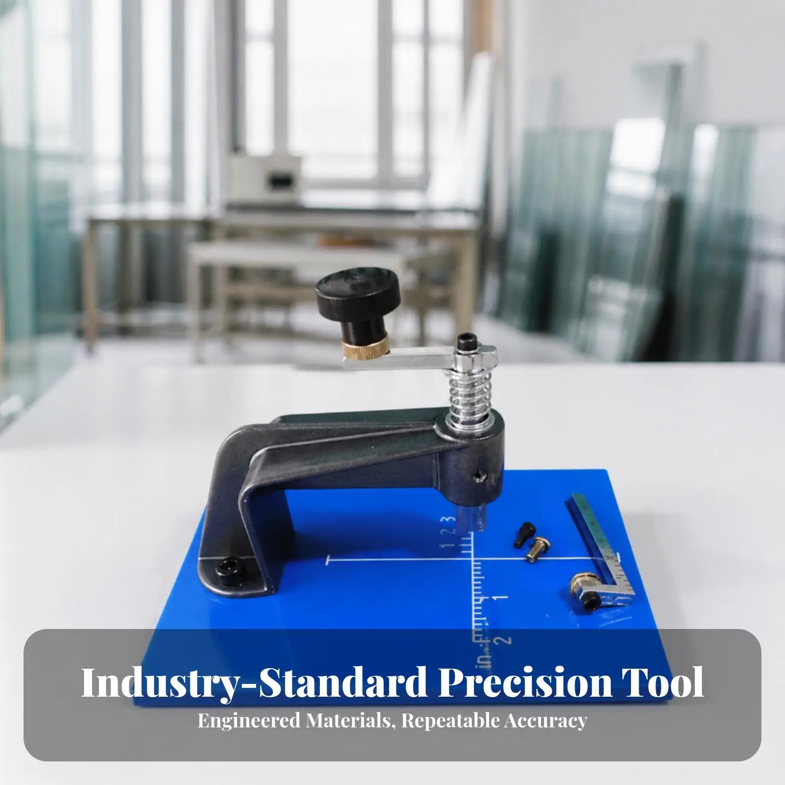 Glass Circle Cutter 360-Degree Circular Glass Cutter Accurate Heavy Duty for Glaziers, Workshops