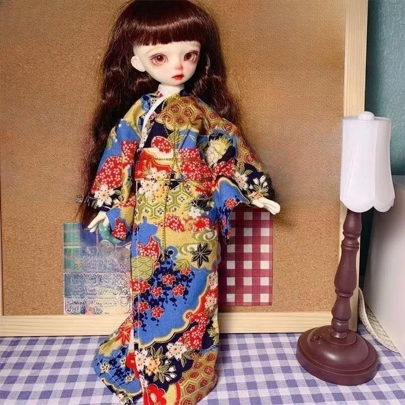 

30 см кукольный костюм для 1/6 Fat Bjd кукла кимоно сакура цветок цвет игрушки для девочек платье игровой домик аксессуары для кукол, без куклы