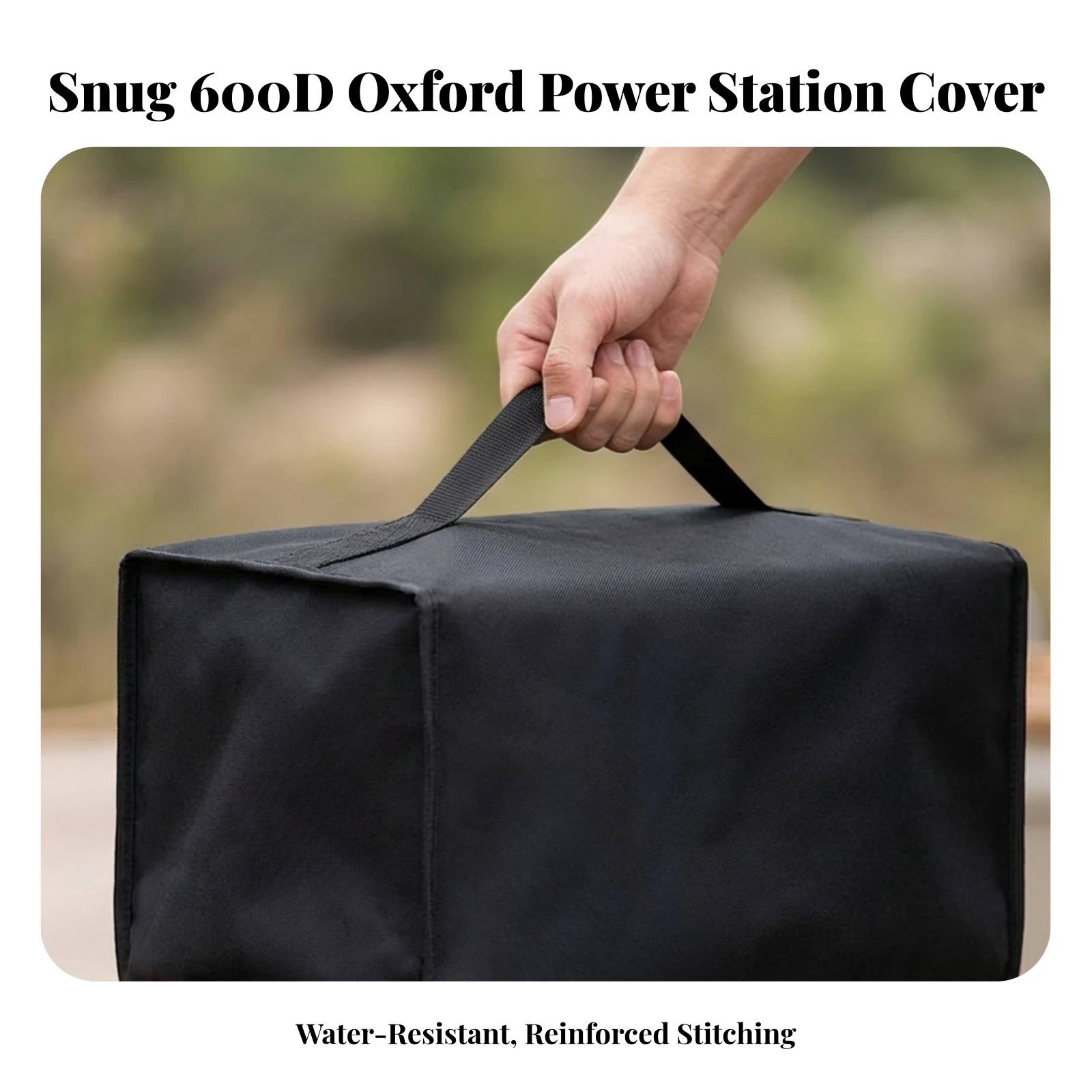 Power Station Cover Dustproof Dust Cover with Handle Opening Long-Lasting Portable for Campers, Outdoor Storage, Camping