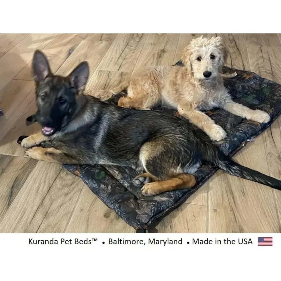 وسادة سرير للكلاب من القماش لتقويم العظام للكلاب ذات السلالات الكبيرة مع نسيج كوردورا متين وحشو مبطن مثالي للاستخدام الخارجي مقاس XLarge #6