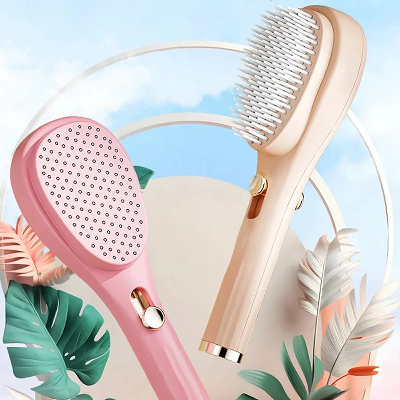 

Portable Telescopic Comb with Scalp Massage Self-Cleaning - Women’s Salon Styling Tool Compact Magic Comb