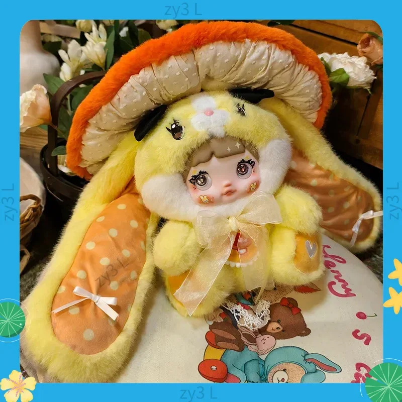 In Voorraad Echte Nommi 400% Paddestoel Hoed Serie Blind Box Woondecoratie Kleine Konijn Pop Vakantie Verrassing Giftcute Knuffel