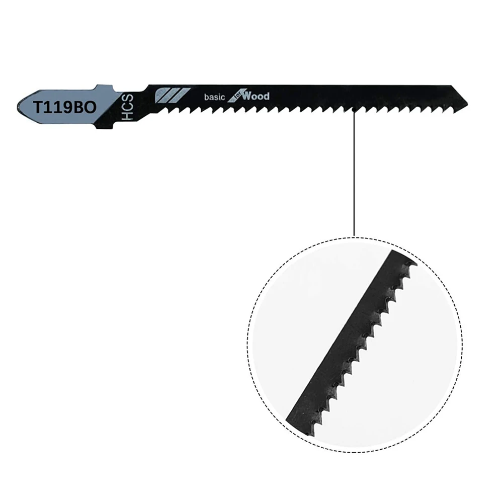 20-Piece T119BO 12 TPI Assorted T-Shank Scrolling Jig Saw Blades Set para Precision Cutting Wood