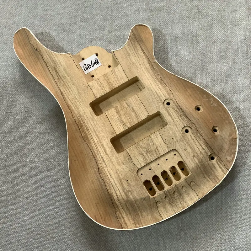 Custom Order 5 Strings Electric BASS Body Active PickupsBasswood With Maple String Through for Replace and Luthier GB648