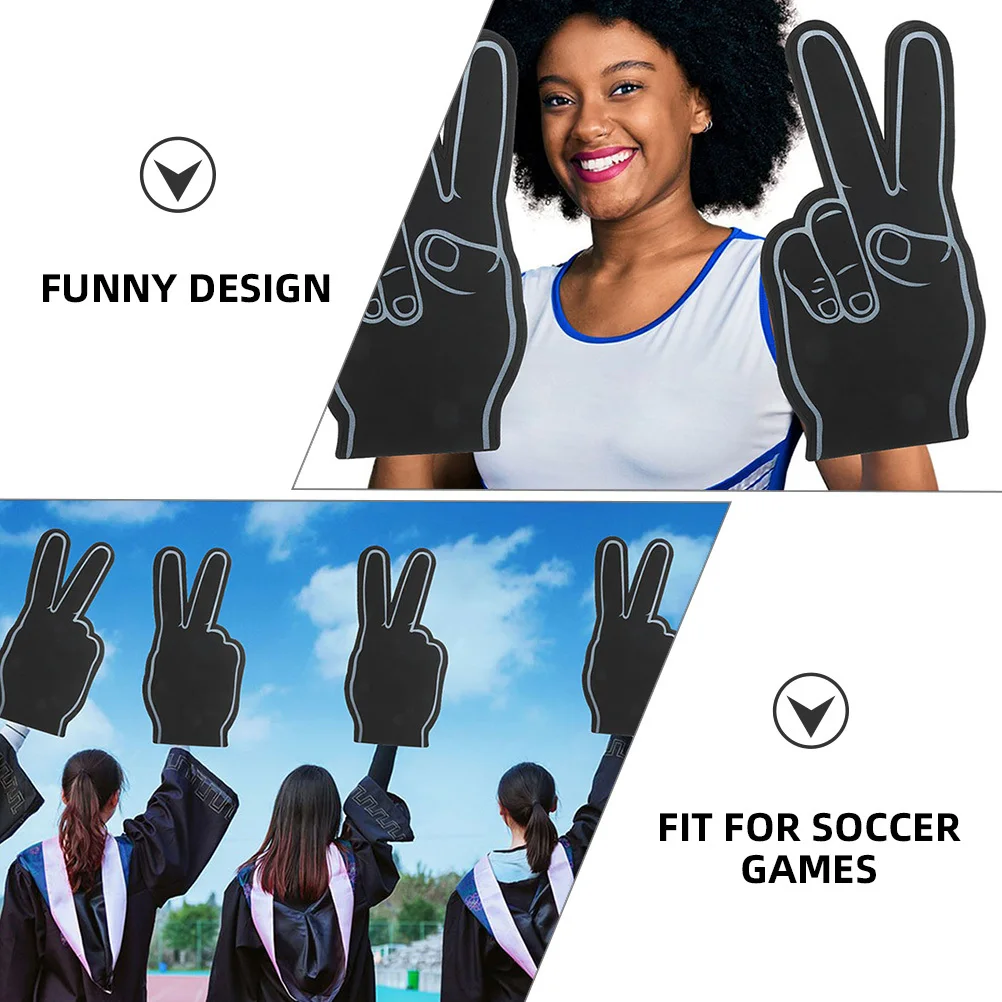

4Pcs Party Foam Finger Props Sports Fan Cheerleader Hand Gift for Game Day Football Party Decorations Team Spirit Accessory Bulk