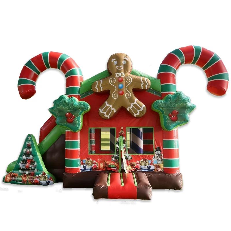 

Christmas Gift Inflatable Castle Fantasy Bounce House Inflatable jumping place for Christmas Party With a Blower for Free