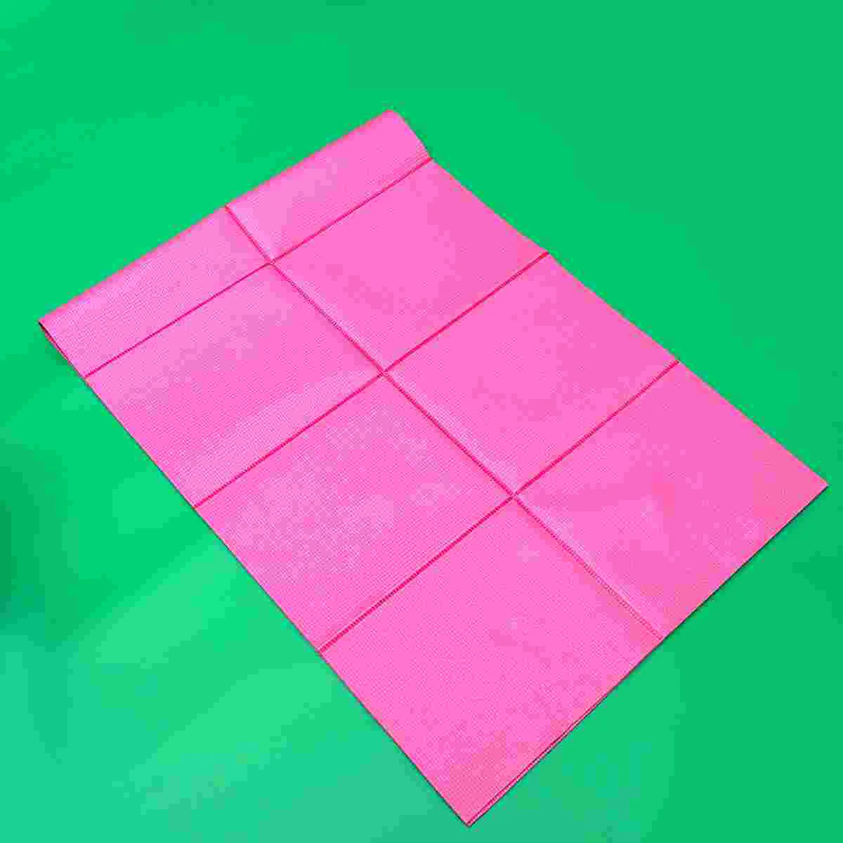 

Outdoor Portable Yoga Mat Anti-slip Home Yoga Fitness Travel Camping Exercise Mat (Pink) tpe yoga mat