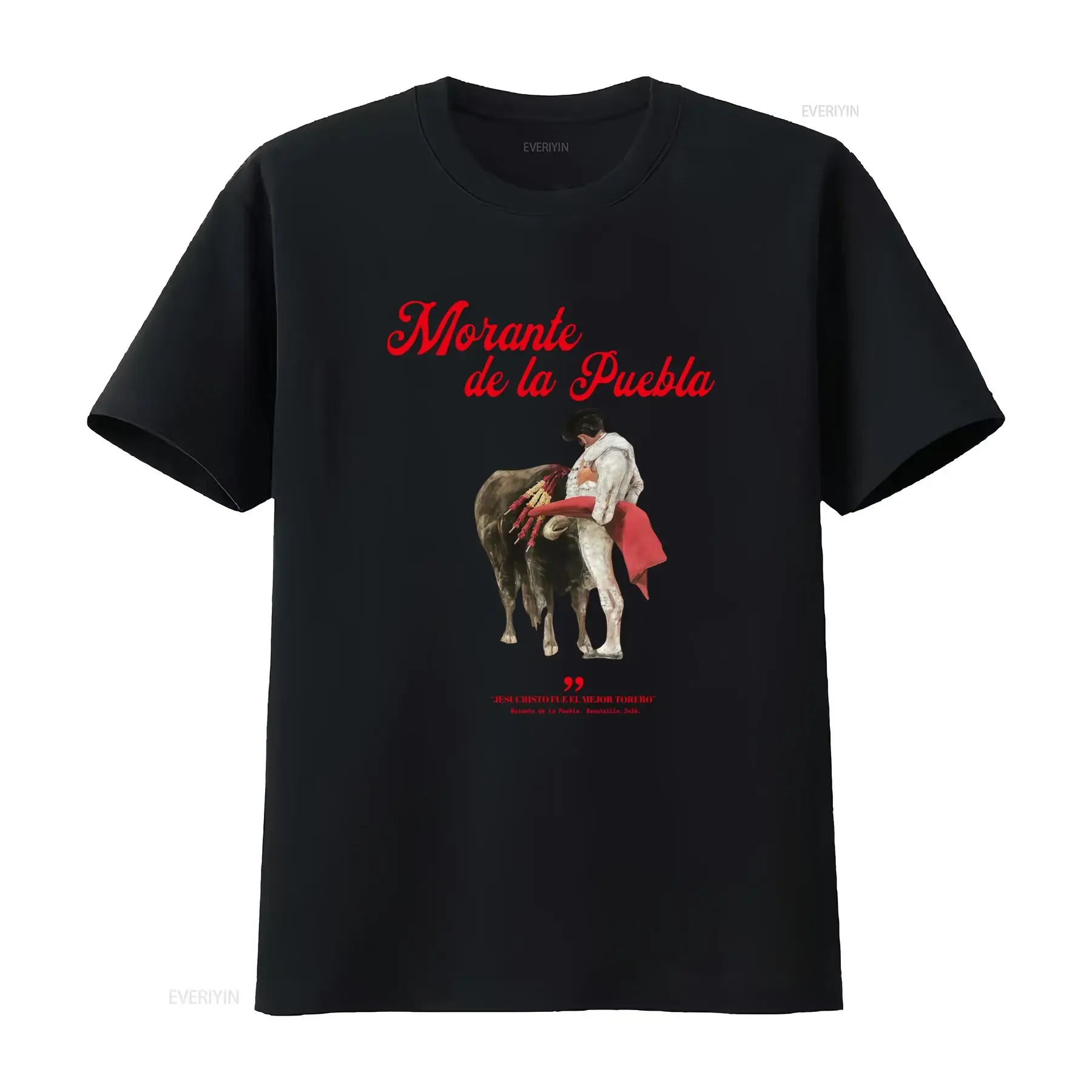 Vintage Morante De La Puebla Spanish Bullfighter Print Streetwear Casual T Shirt vintage Washed fashion Soft designer clothes