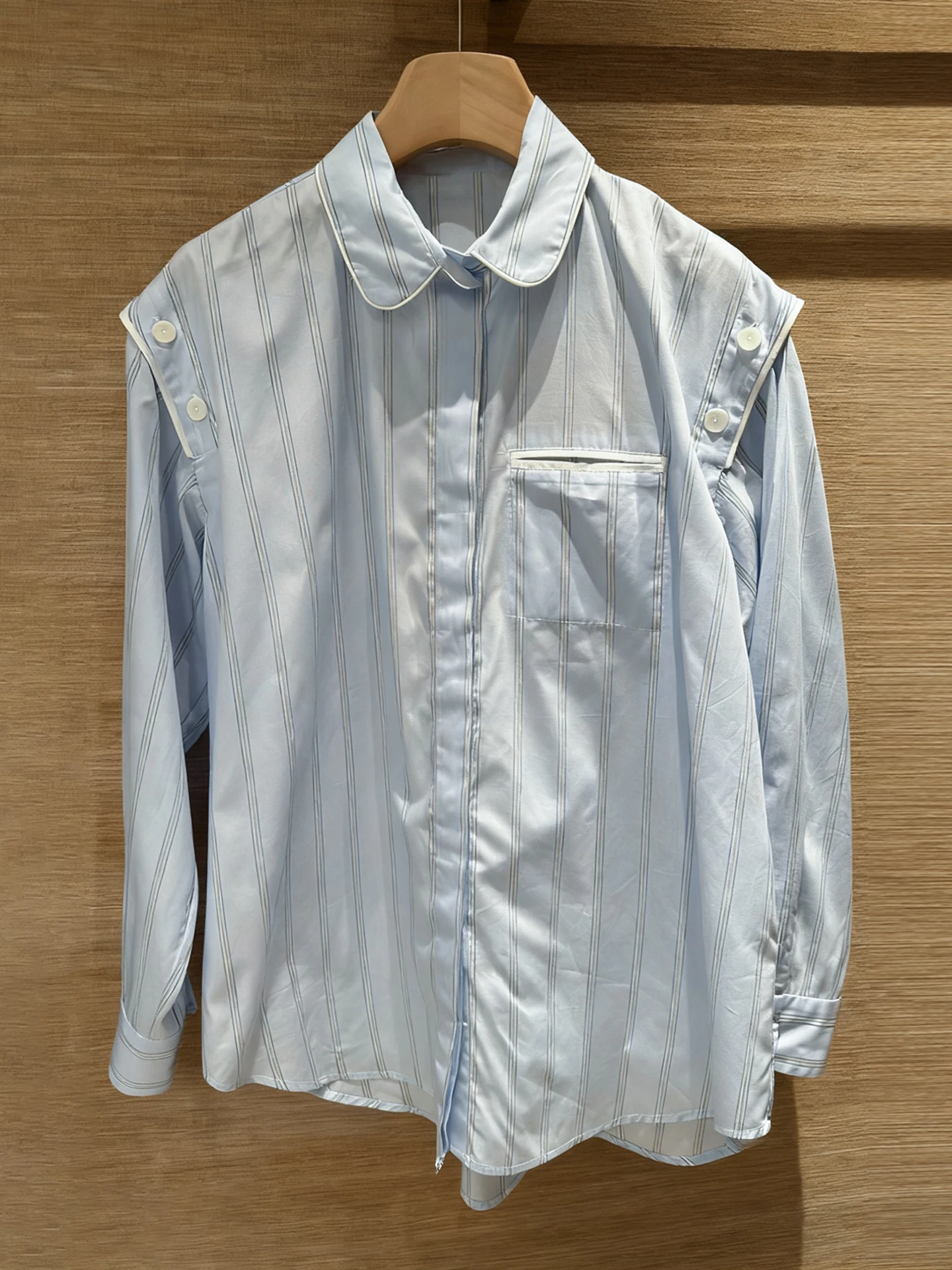 

S Home Nan You Высококачественный женский повседневный полосатый дизайн с колючим дизайном, осень-зима, новый простой свободный крой для поездок на работу