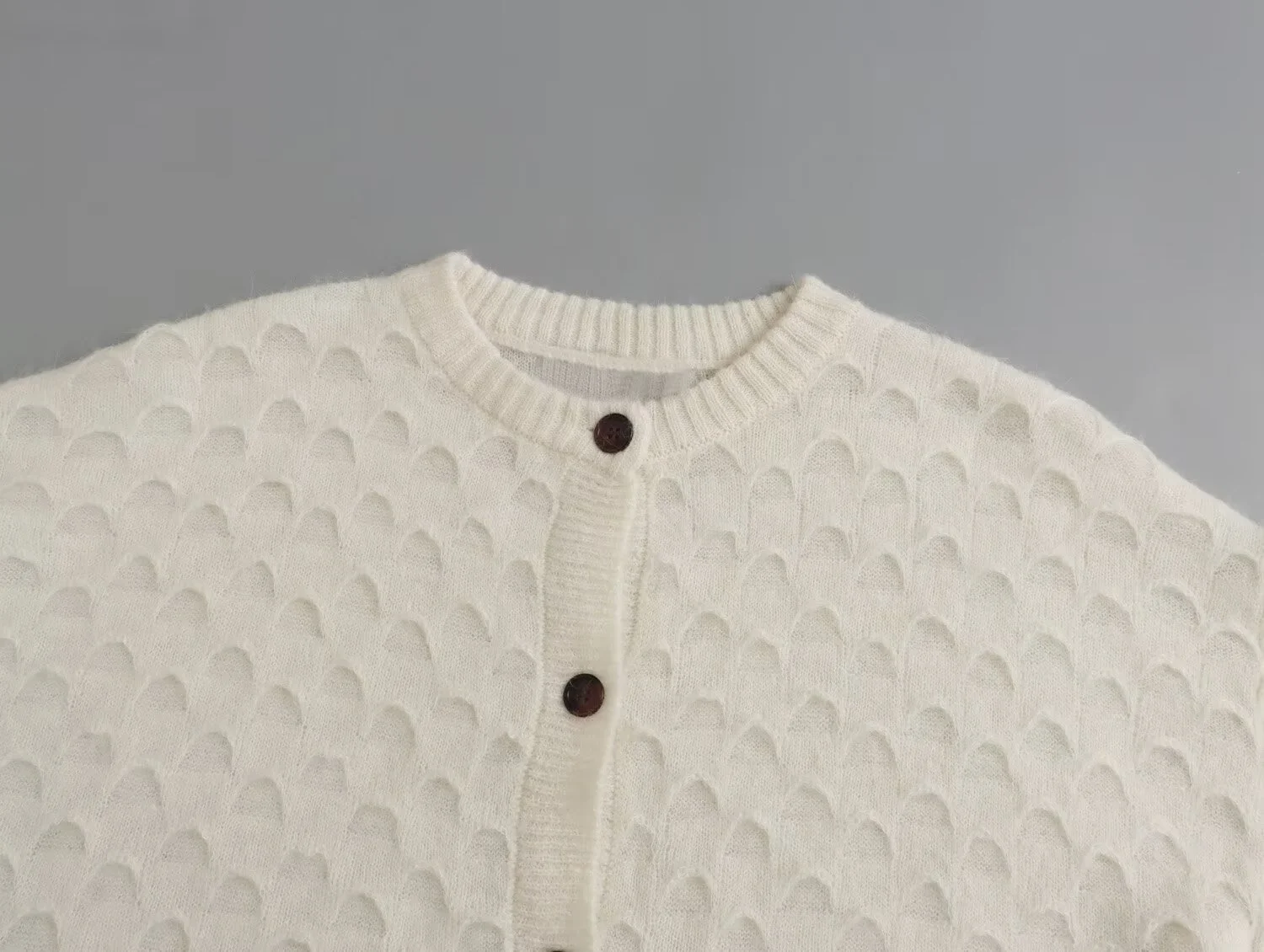 سترة نسائية من صوف الألبكة المخلوط بنمط ورق محبوك ، متعددة الاستخدامات ، صوف ، مزاجه ، التنقل ، خريف ، شتاء ، جديد