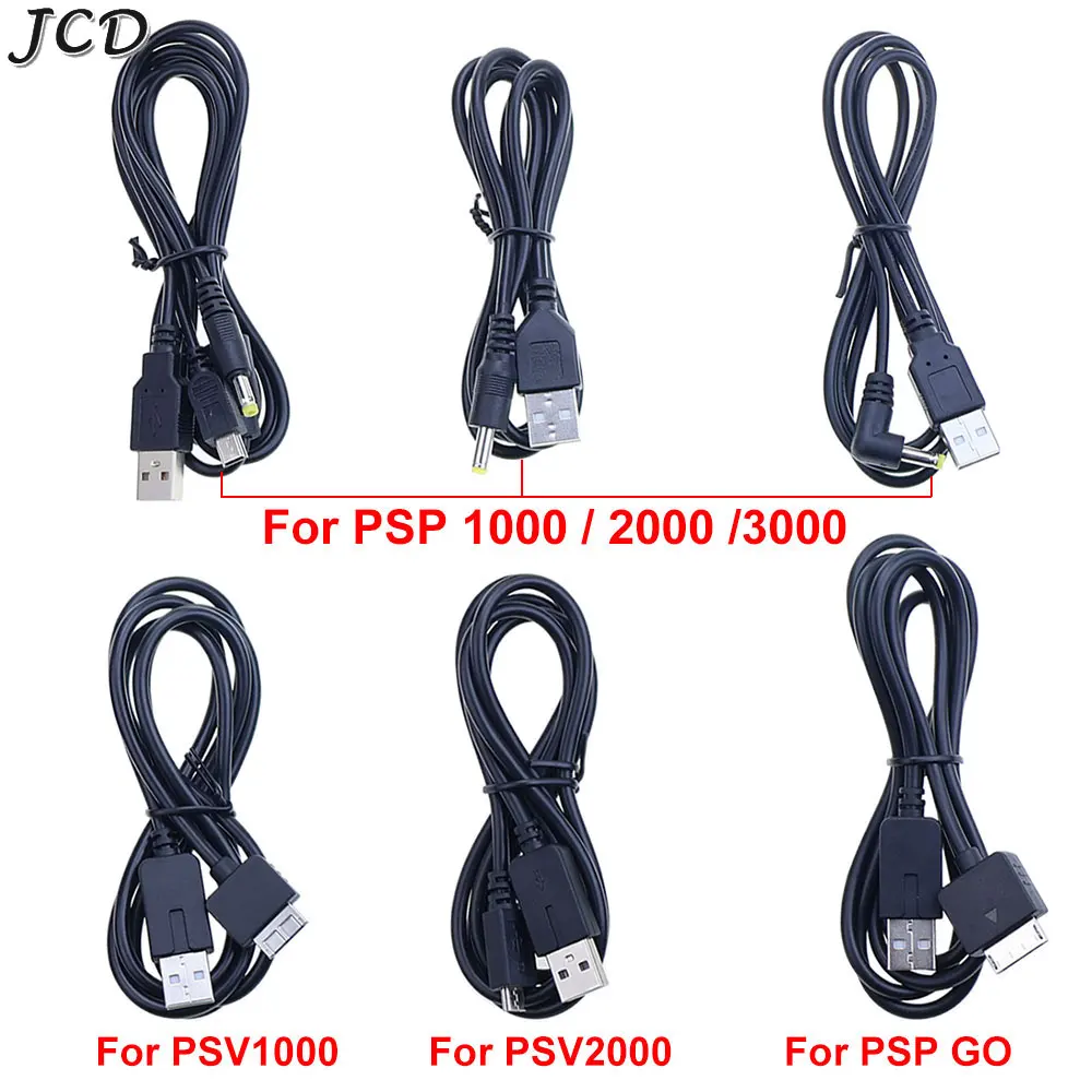 JCD USB Power Charging Cable Line For PSP 1000/2000/3000 Charge Cord Power Adapter Wire  For Psvita PS Vita PSV 1000 2000 PSP GO