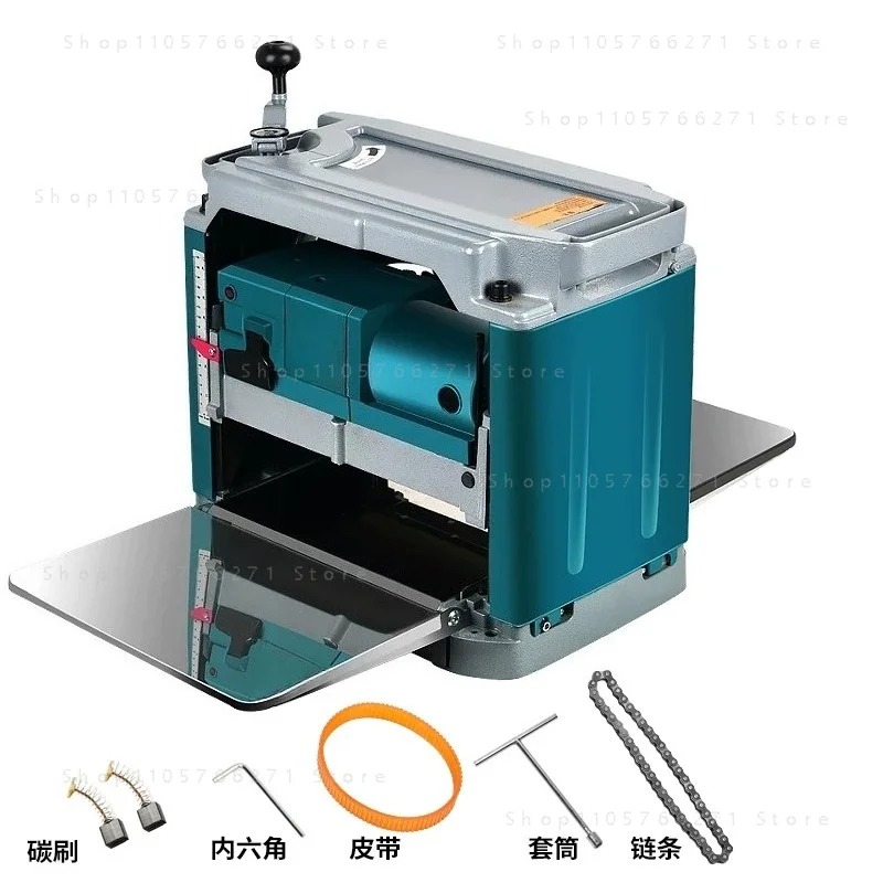 1850W 220V Multi-function Electric Planer Woodworking Power Tool Home Single-Sided Fully Automatic Desktop Machinery Wood Planer
