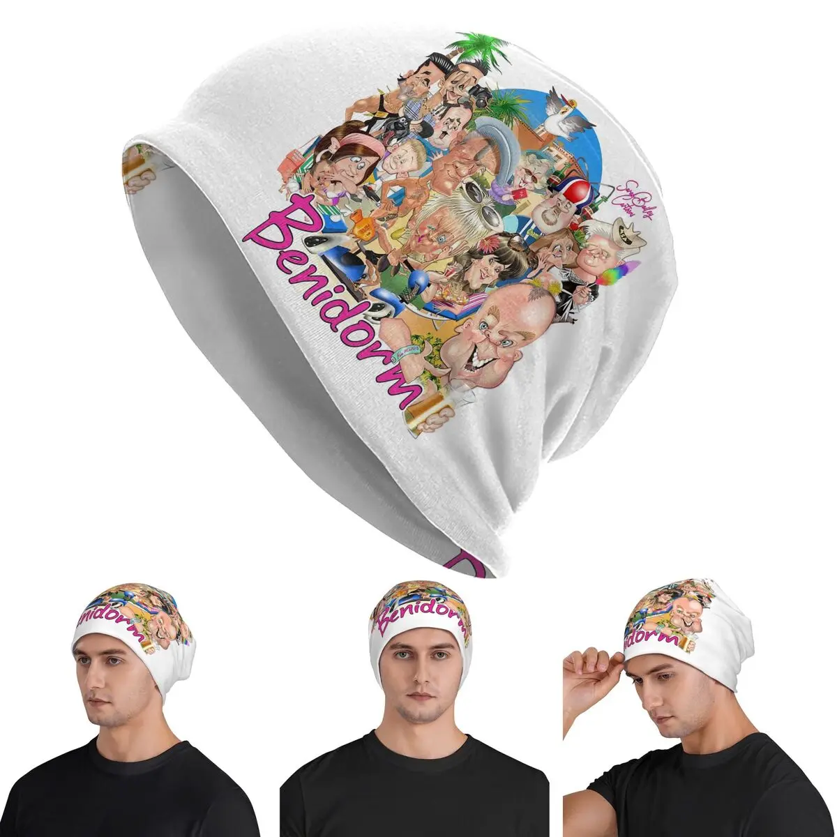 

Benidorm! Skullies Beanies Hats Warm Autumn Winter Outdoor Cap Knitted Bonnet Caps for Unisex Adult