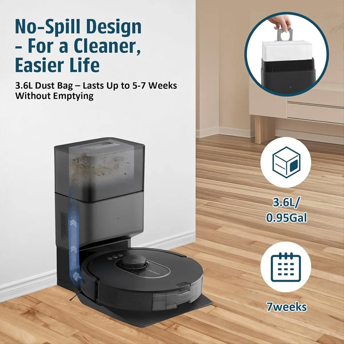 YDSC Dust Bags for Roborock Q5+, Q5 Pro+, Q5 DuoRoller+, Q5 Max+ Plus, Q7+, Q7 Max+, Q8 Max+, S8 Pro Ultra, Q10 Vacuum Bags