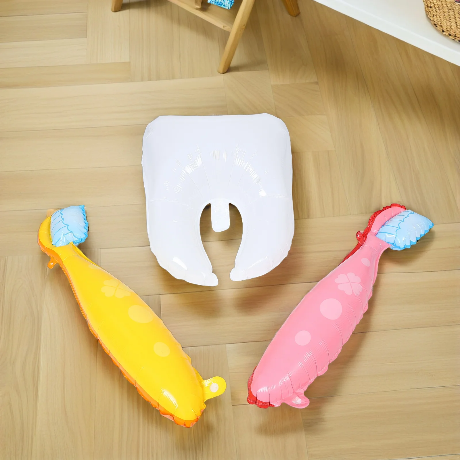 

1Set Large Tooth Balloons Eye Catching Dental Decorations for Birthday Graduation Shower Party Teaching Event Supplies