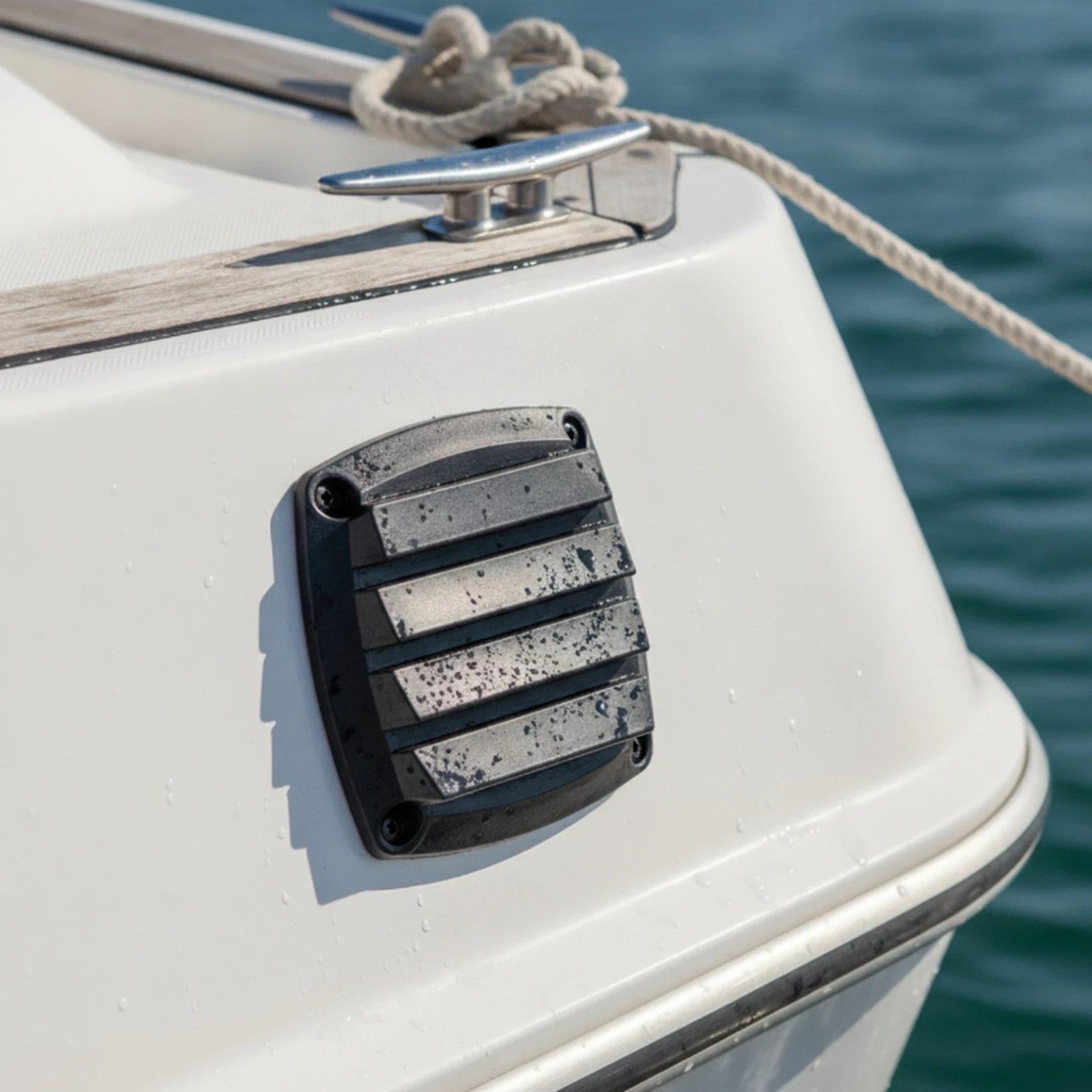 Louvered Vent Cover Sturdy Plastic Vent Cover with Screws Low-Profile Compact for DIYers, Bathrooms, Utility Rooms