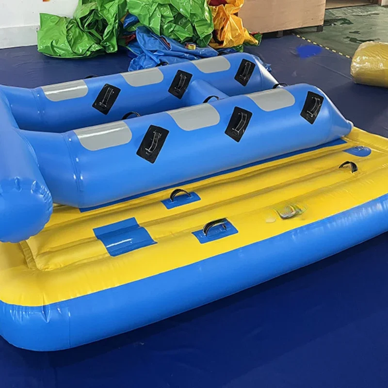 Hot Sale Inflatable Towing Racing Banana Rider Multi Rider Tube Toy Lake/Sea Games