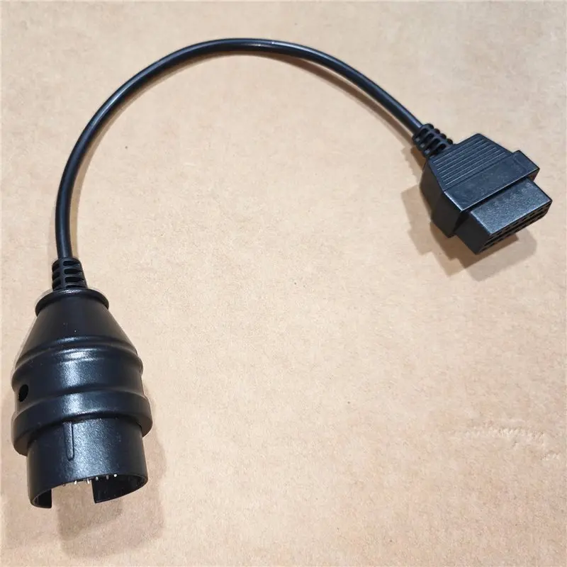 For IVECO 38PIN OBD2 Car Diagnostic Connector Cable 38 PIN For IVECO To OBD2 16Pin Female Heavy Duty Truck Vehicle Connectors-N3