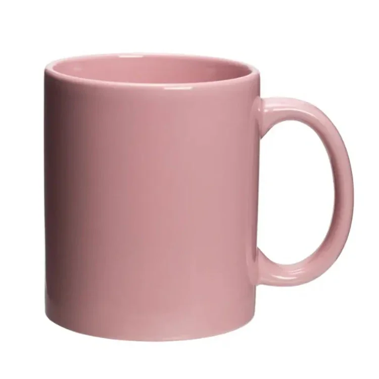 diners coffee shop full color colored bistro campfire two-tone matte finished marketing customized budget pink sublimation mug