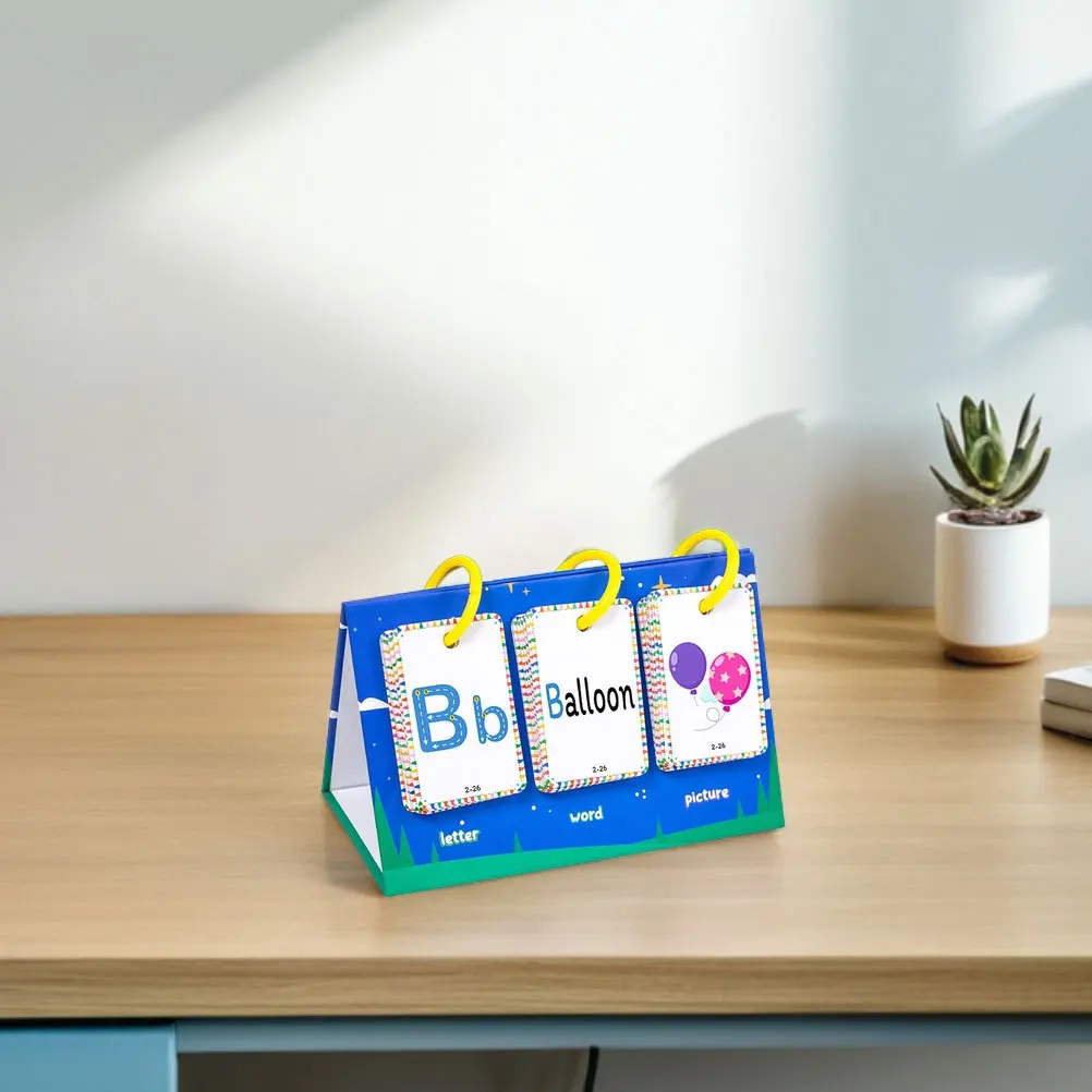 

1 set 1 Set Alphabet Word Flash Thickened Material For Kids Toddlers Early Education Preschool Kindergarten Portable Learning