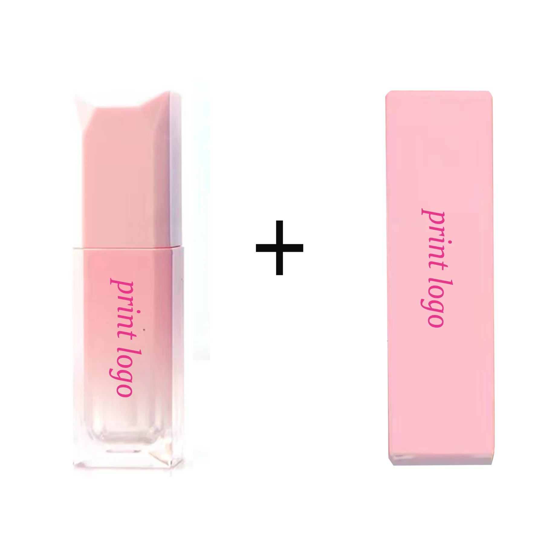 Wholesale 5ml Gradient LipglossBottle And Boxes Customize Logo Lip Stick Tubes Conrainer Ombre Lip Gloss tube Makeup Supplier