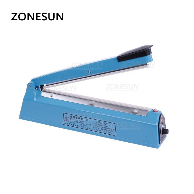 ZONESUN คู่มือพลาสติกฟิล์มหดเครื่องซีลกล่องหนังสือโทรศัพท์โป๊กเกอร์ซีลความร้อนลมปืน